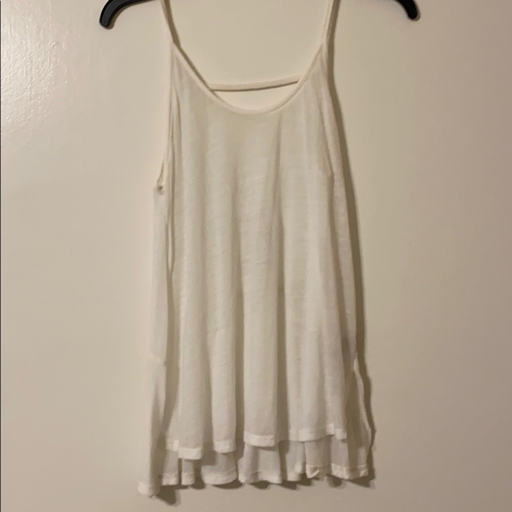 Free people white tank top